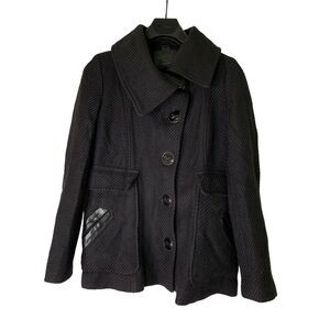 Mackage wool blend coat black women's size small